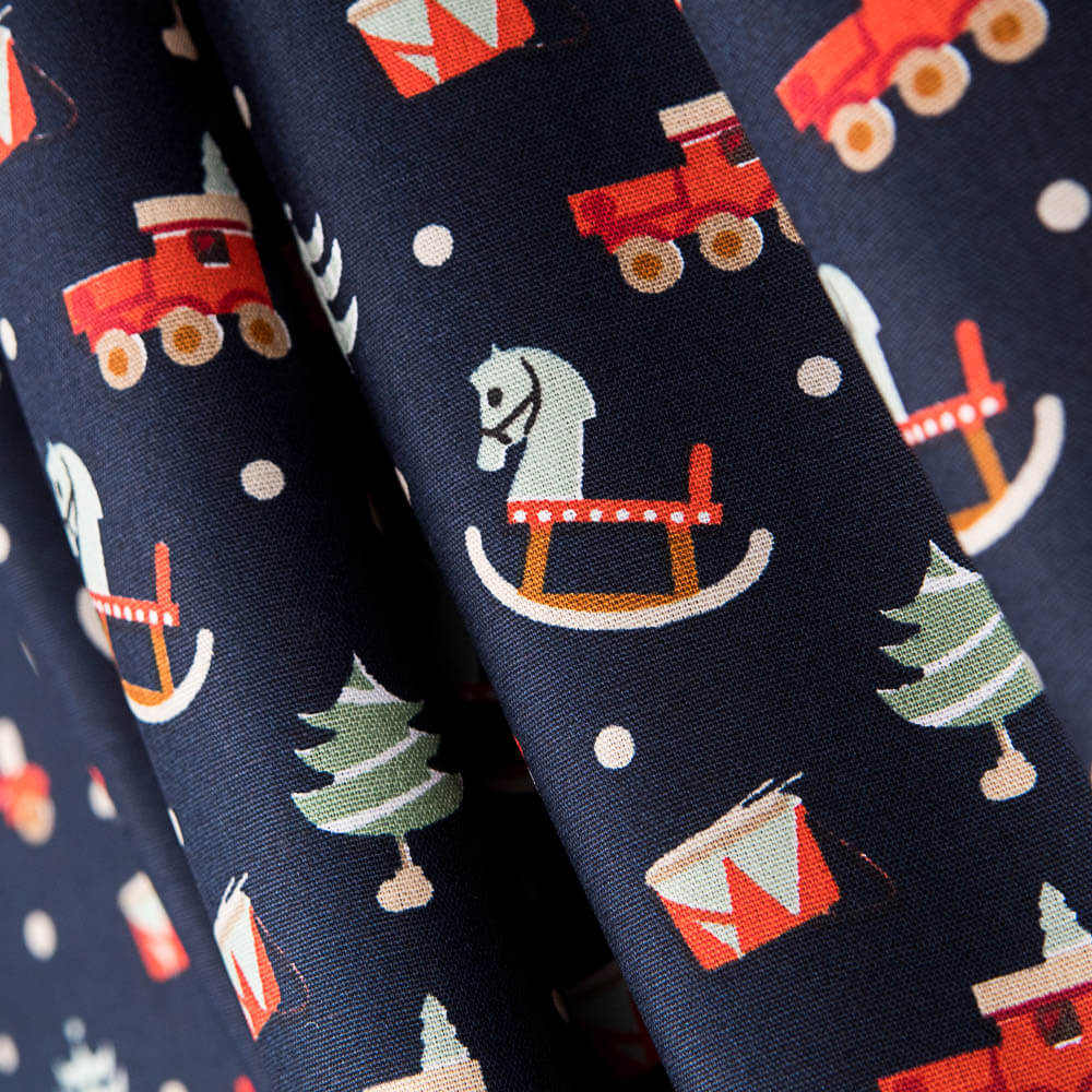 Algodão Balancé Natal Marinho - Ribes y Casals