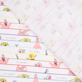 Retal Algodón Bob Esponja Rayas Rosa 45x140 cm - Ribes y Casals