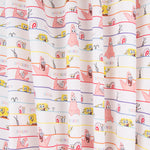 Retal Algodón Bob Esponja Rayas Rosa 45x140 cm - Ribes y Casals