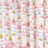 Retal Algodón Bob Esponja Rayas Rosa 45x140 cm - Ribes y Casals