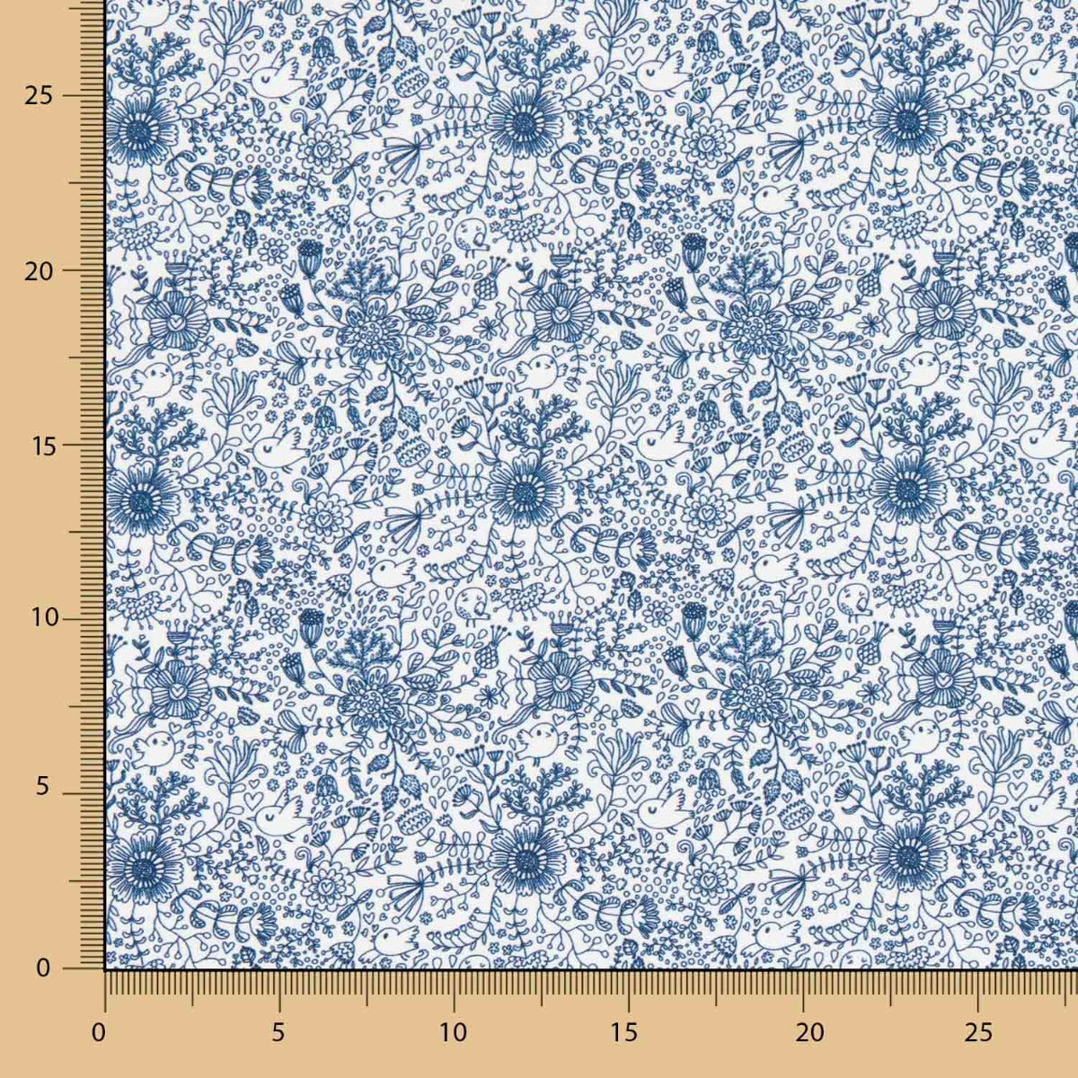 Algodão Bosque Mágico Marinho - Ribes y Casals