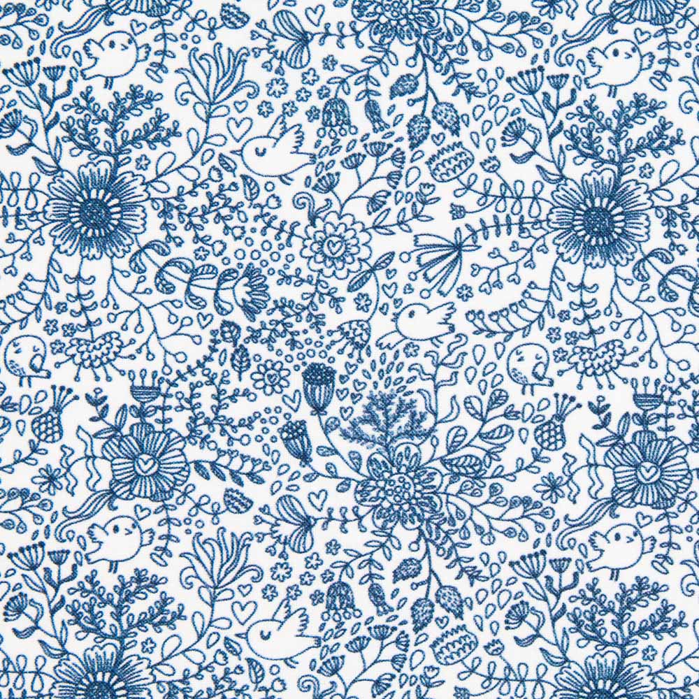 Algodão Bosque Mágico Marinho - Ribes y Casals