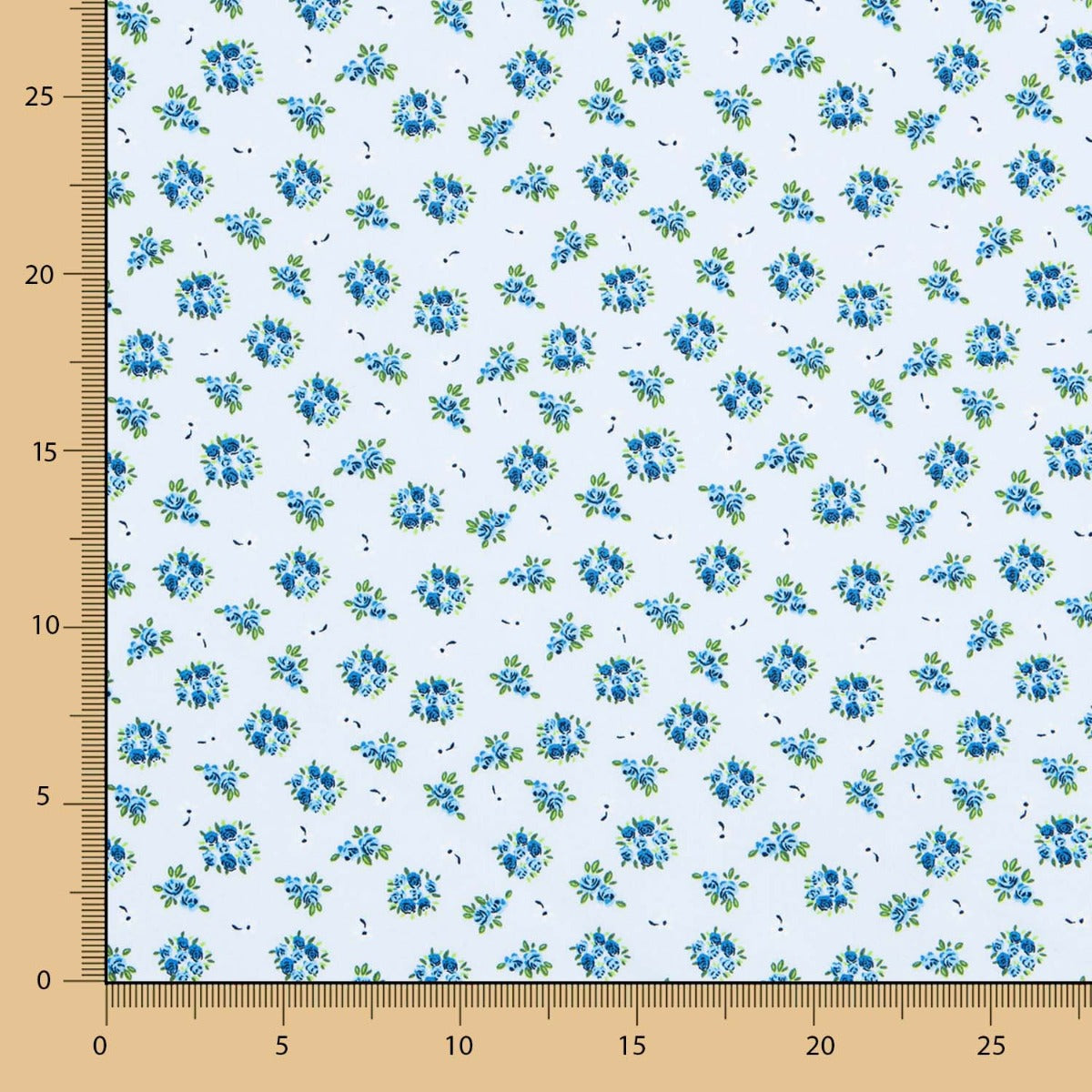 Algodão Bouquê Azul Claro - Ribes y Casals