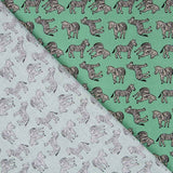 Algodão Zebras Verde - Ribes y Casals