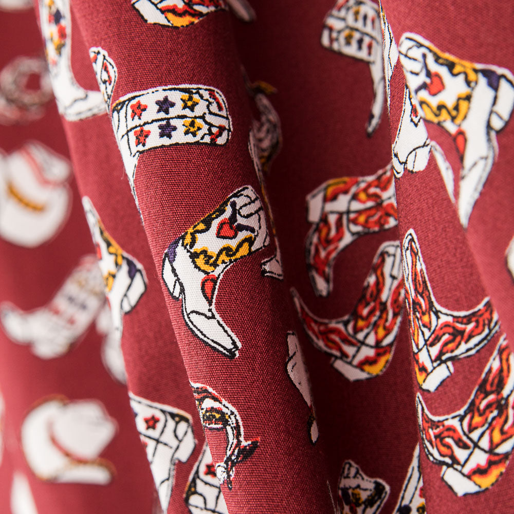 Algodão Cowboy Grena - Ribes y Casals