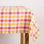 Malha Xadrez Mini Rosa-Creme - Ribes y Casals