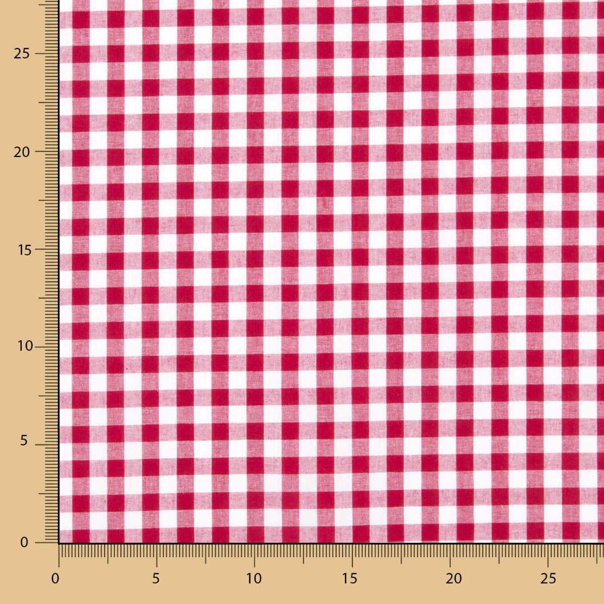 Algodão Xadrez Vichy Vermelho - Ribes y Casals