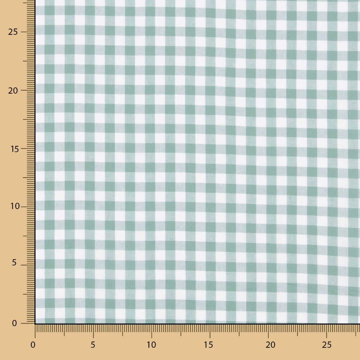 Algodão Xadrez Vichy Verde Sálvia - Ribes y Casals