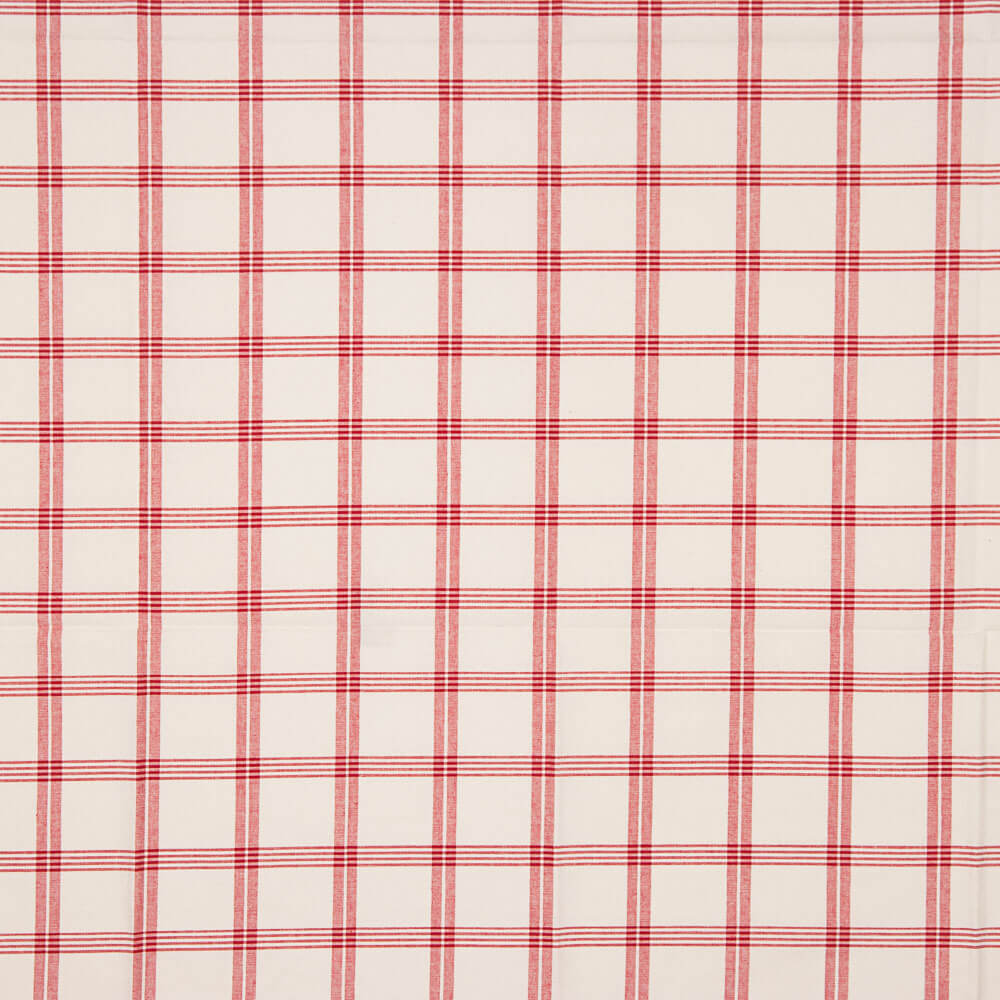 Algodão Rústico Xadrez Janela Vermelha - Ribes y Casals