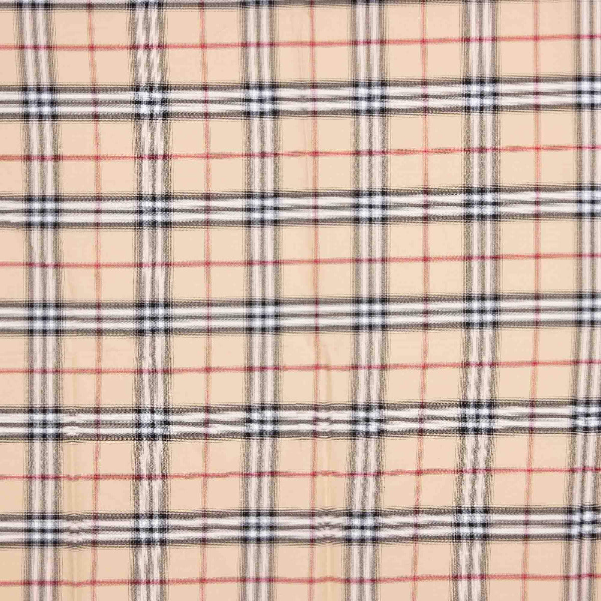 Algodão Maxi Xadrez Bege - Ribes y Casals