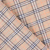 Algodão Seersucker Xadrez Maxi Bege - Ribes y Casals