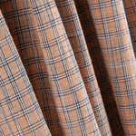 Algodão Seersucker Xadrez Mini Bege - Ribes y Casals