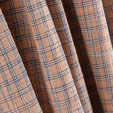 Algodão Seersucker Xadrez Mini Bege - Ribes y Casals