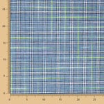 Algodão Seersucker Xadrez Mini Azul - Ribes y Casals