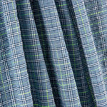 Algodão Seersucker Xadrez Mini Azul - Ribes y Casals