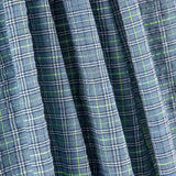 Algodão Seersucker Xadrez Mini Azul - Ribes y Casals