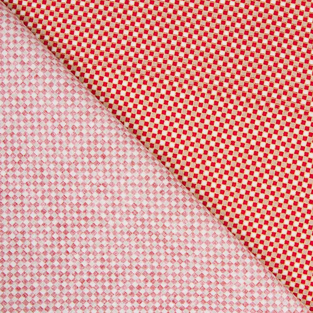 Algodão Quadros Dourados Natal - Ribes y Casals