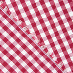 Popeline Algodão Quadrados Maxi Bordô - Ribes y Casals