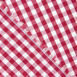 Popeline Algodão Quadrados Maxi Bordô - Ribes y Casals