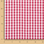 Popeline Algodão Quadrados Maxi Bordô - Ribes y Casals