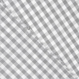 Popeline Algodão Quadrados Maxi Cinza - Ribes y Casals