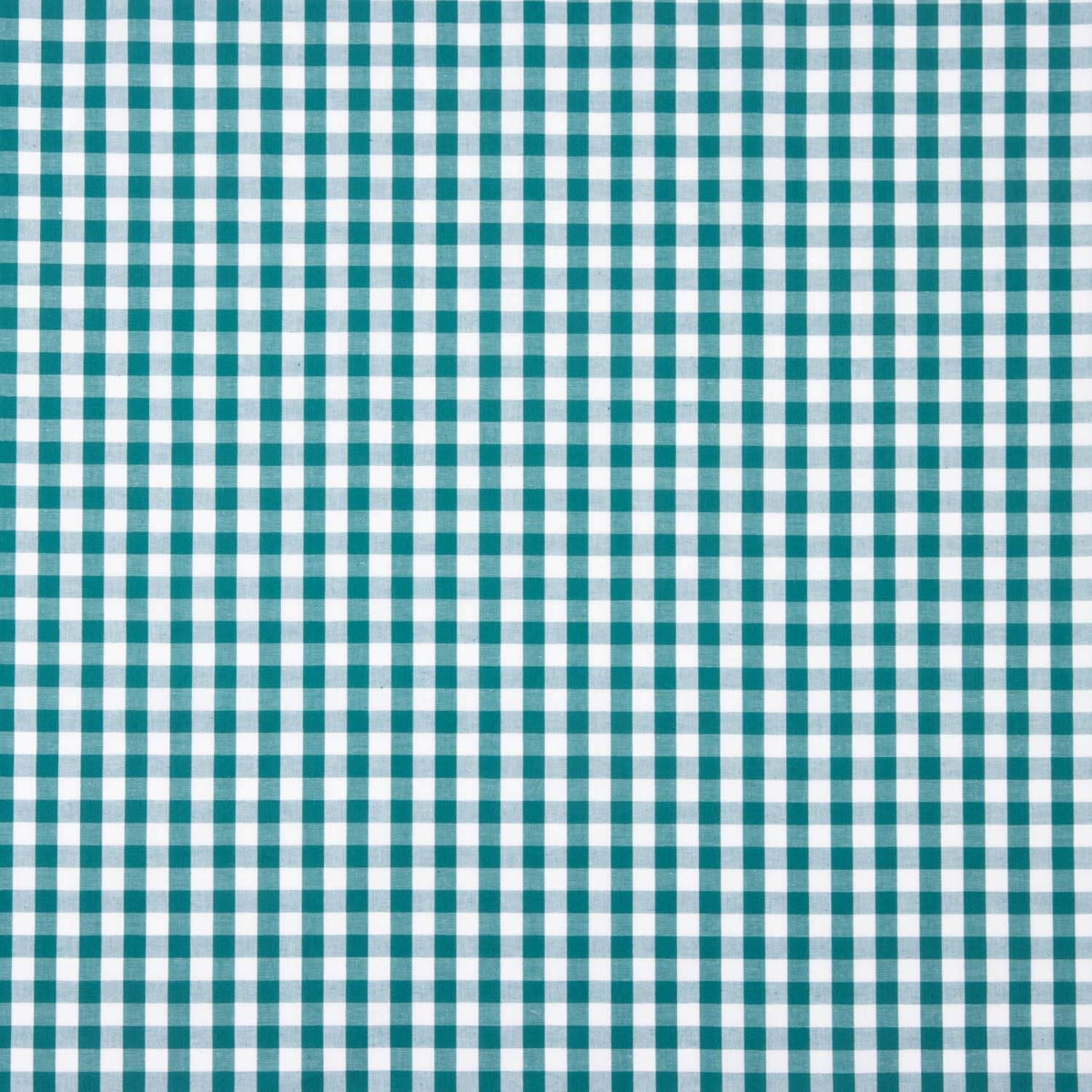 Popeline Algodão Quadrados Maxi Verde Canard - Ribes y Casals