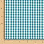 Popeline Algodão Quadrados Maxi Verde Canard - Ribes y Casals