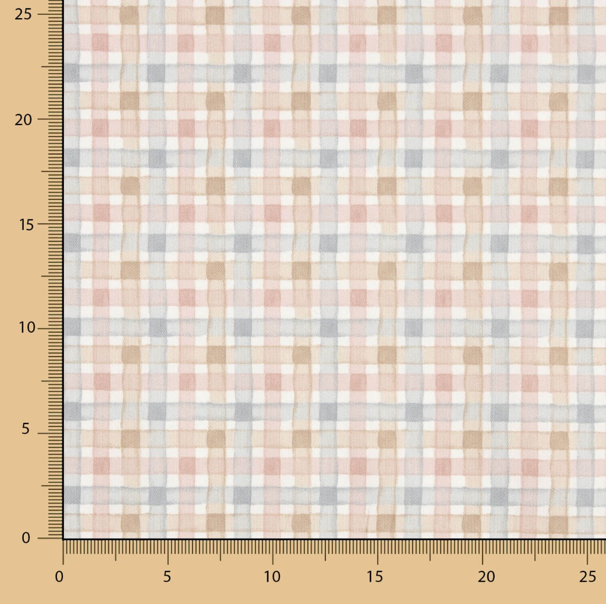 Viyela Algodão Xadrez Rosa - Ribes y Casals