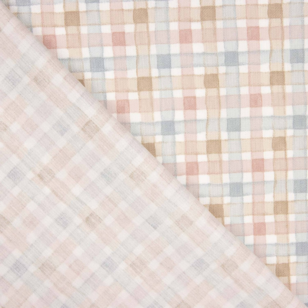 Viyela Algodão Xadrez Rosa - Ribes y Casals