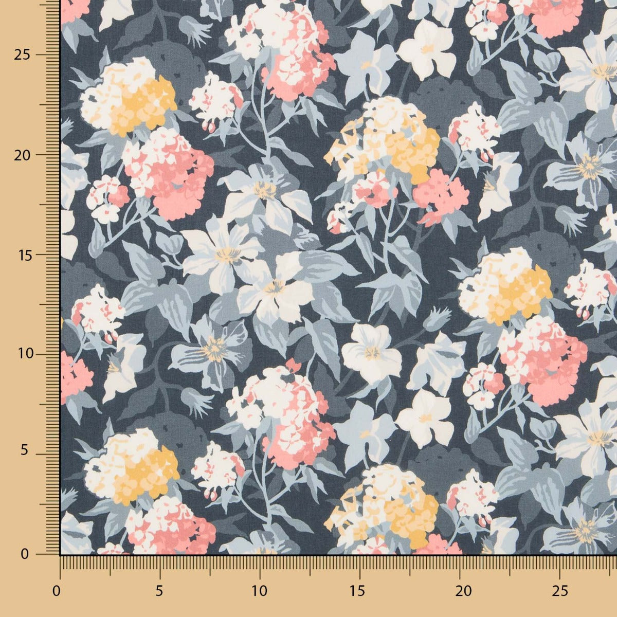 Algodão Essex Bouquet Tana Lawn Liberty Amarelo - Ribes y Casals