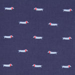 Algodão Estampado Dachsund Marinho - Ribes y Casals
