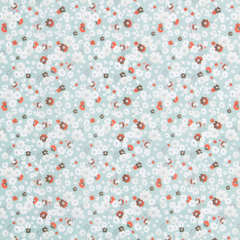 Algodão Estampado Verde-Água - Ribes y Casals