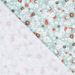 Algodão Estampado Verde-Água - Ribes y Casals