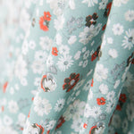 Algodão Estampado Verde-Água - Ribes y Casals