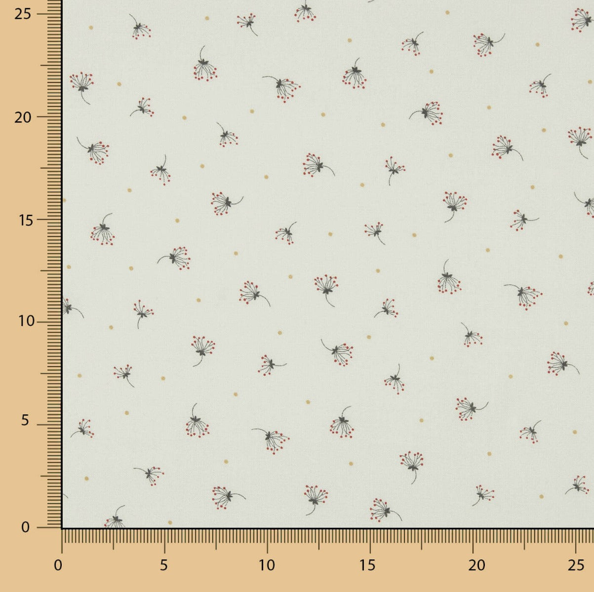 Voile Algodão Estampado Verde Suave - Ribes y Casals