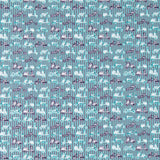 Algodão Estampado Vespa Listado Verde - Ribes y Casals