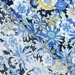 Popeline Algodão Flor Silvestre Azul - Ribes y Casals