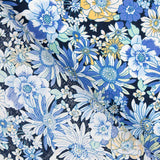 Popeline Algodão Flor Silvestre Azul - Ribes y Casals