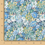 Popeline Algodão Flor Silvestre Verde - Ribes y Casals