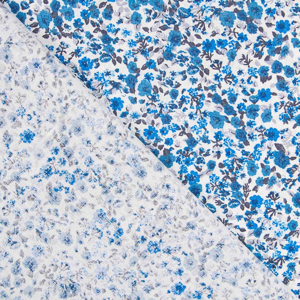 Algodão Flor Azul - Ribes y Casals