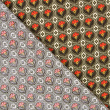 Algodão Flor Lis Kaki - Ribes y Casals