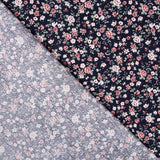 Algodão Romântico Flower Navy - Ribes y Casals