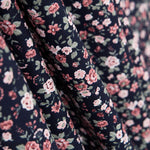 Algodão Romântico Flower Navy - Ribes y Casals