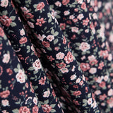 Algodão Romântico Flower Navy - Ribes y Casals