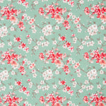 Algodão Floral Menta Verde - Ribes y Casals