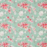 Algodão Floral Menta Verde - Ribes y Casals