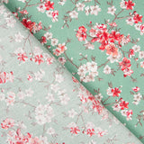 Algodão Floral Menta Verde - Ribes y Casals