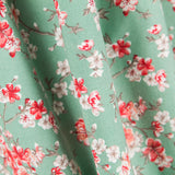 Algodão Floral Menta Verde - Ribes y Casals