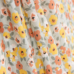 Popeline Algodão Flores Verde Sálvia - Ribes y Casals