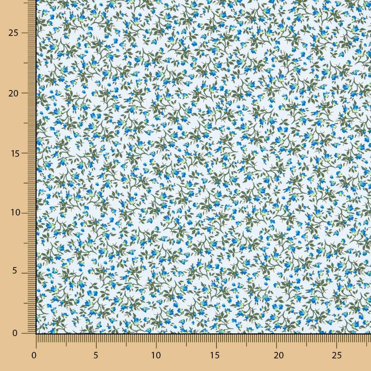 Algodão Flores Azul - Ribes y Casals